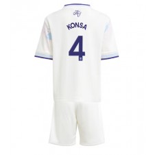 Aston Villa Ezri Konsa #4 Tredjeställ Barn 2025-26 Korta ärmar (+ Korta byxor)